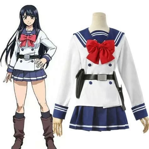 High Rise Invasion Tenkuu Shinpan Yuri Honjou Cosplay Costume School