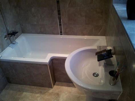 Maybe you would like to learn more about one of these? L-Shaped Bath with tiled panel. | Dreambath | Pinterest ...