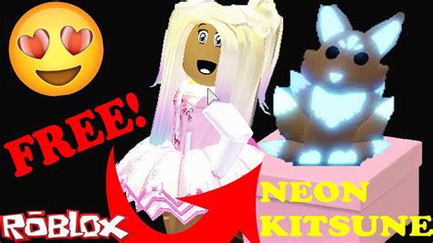 Roblox Adopt Me Neon Kitsune Pet Mega Fun Obby Code