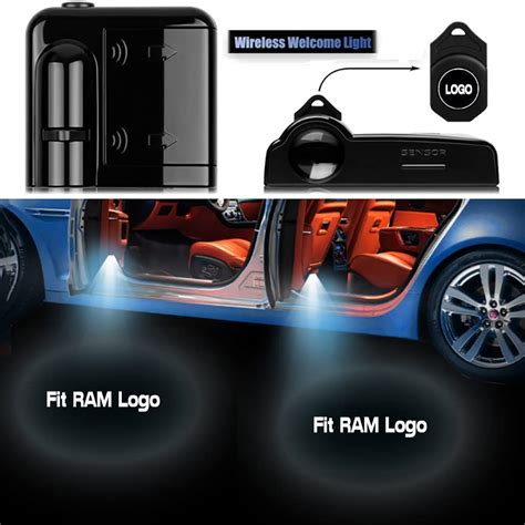 Buy 2pcs Car Door Lights Logo Projectorwireless Car Door Paste