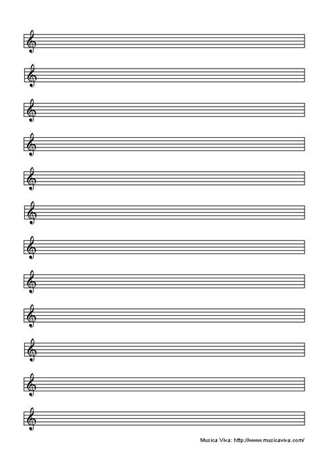 The first one is a 6 stave 8.5 x 11. Printable Blank Sheet Music Paper 43 Fivipedoy Printable Blank Staff Paper in 2020 | Blank sheet ...
