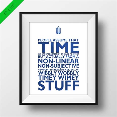Wibbly Wobbly Timey Wimey Stuff U2022 Doctor Who Printable Poster U2022 Dr Who Quotes U2022