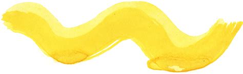 22 Yellow Watercolor Brush Stroke Png Transparent