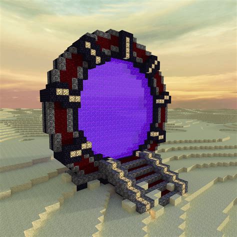 I Built A Stargate Themed Nether Portal Rminecraft