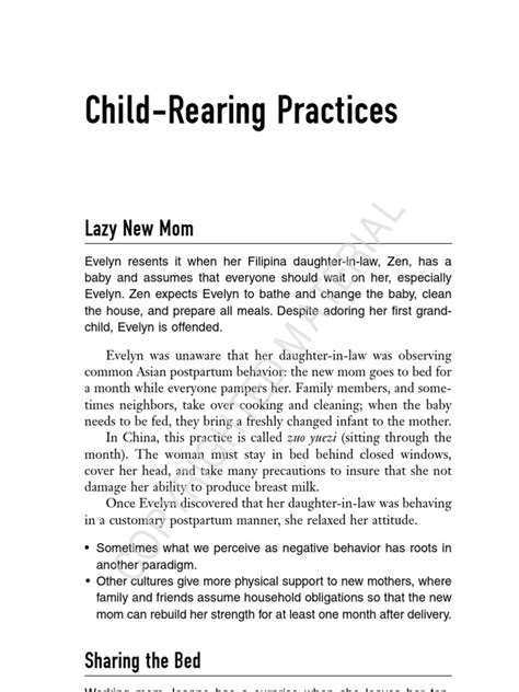 Child Rearing Practice In The Philippines Breastfeeding Human