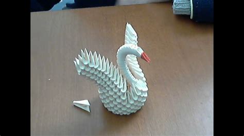 How To Make 3d Origami Small Swan Model 2 Youtube
