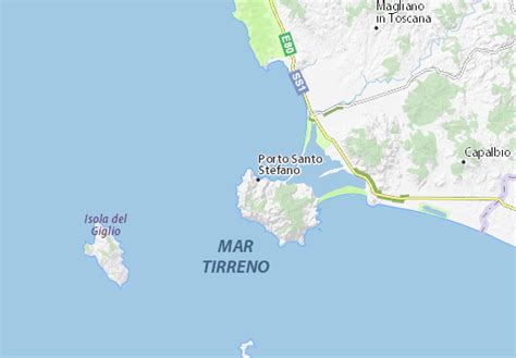 Neuen artikel über porto santo stefano schreiben. Karte, Stadtplan Porto Santo Stefano - ViaMichelin