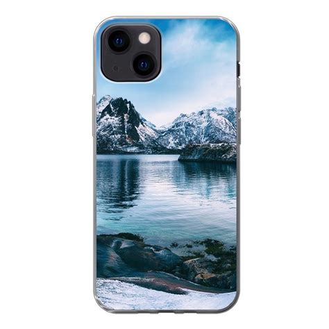 Muchowow Handyhülle Wasser Berge Natur Handyhülle Apple Iphone 13 Smartphone Bumper Print