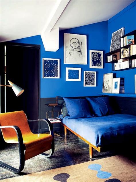 Your blue royal bedroom stock images are ready. Royal Blue, Black and Modern - Interiors By Color