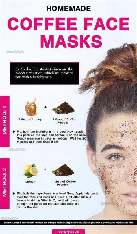 Diy Coffee Face Masks Recipes Homemadefacemasks Coffee Face Mask Homemade Skin Care Beauty