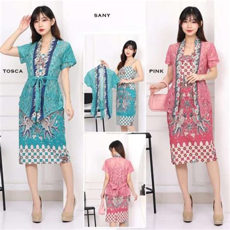 Jual Sany Dress Batik Modern Wanita Gaun Terusan Jumbo Di Seller Zenin