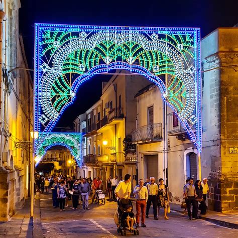 Lights Light Up The Night In Sicily Experience Sicily