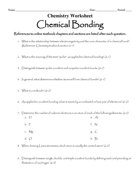 You could not solitary going when book amassing or library. 16 Best Images of Ionic Bonding Worksheet Answer Key ...