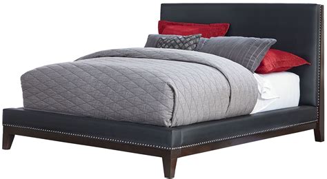 Couture Black Queen Upholstered Platform Bed From Standard Furniture