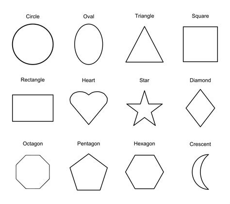 10 Best Printable Shapes Chart