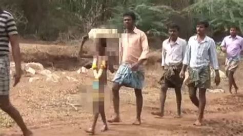 Babe Paraded Naked During Ritual For Rain In Drought Hit Karnataka Village Babe Paraded Naked