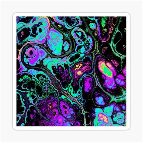 Acid Wave Sticker For Sale By Tkdesignthings Redbubble