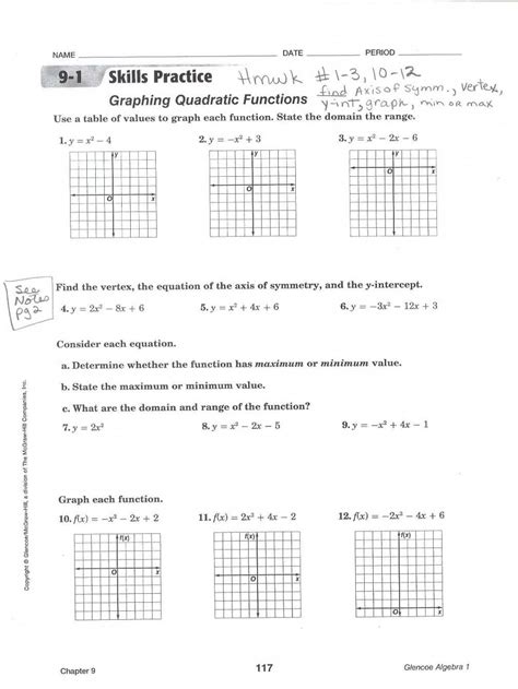 Download, fill in and print graphing parabolas in vertex form worksheet pdf online here for free. Graphing A Parabola From Vertex Form Worksheet Answer Key ...