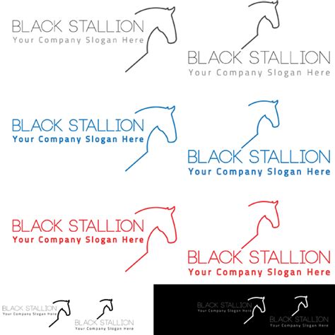 Black Stallion Logo Vol2 ~ Logo Templates On Creative Market