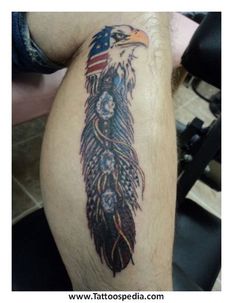 Native American Eagle Feather Tattoo 8