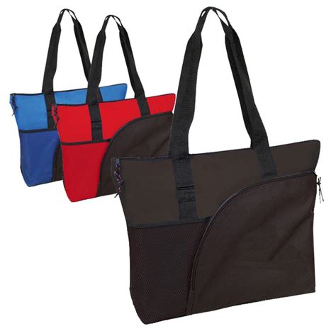 Stylish 600d Polyester Deluxe Zipper Tote Bag