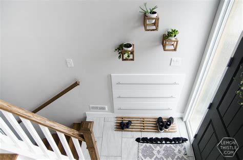 A Diy Split Level Entry Makeover Before And After Lemon Thistle