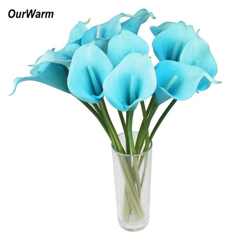 Ourwarm Pcs Lot Artificial Calla Lily Latex Real Touch Calla Lilies
