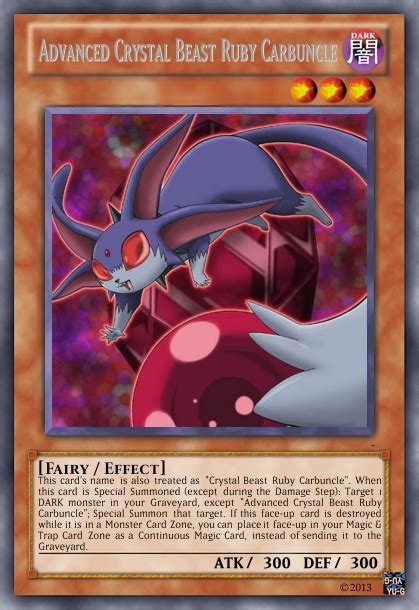 Spell field all crystal beast monsters on the field and in the graveyard become dark. Advanced Crystal Beasts - Advanced Multiples - Yugioh Card Maker Forum