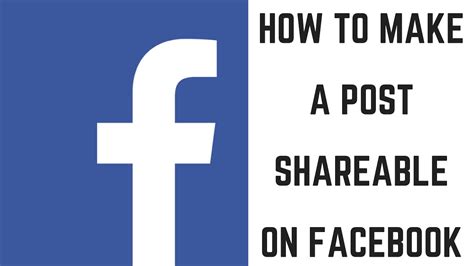 To make your post shareable online, here's how it's done. How to Make a Post Shareable on Facebook