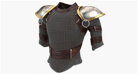 3d Chain Armour Chainmail Armor Armor Drawing Larp Armor
