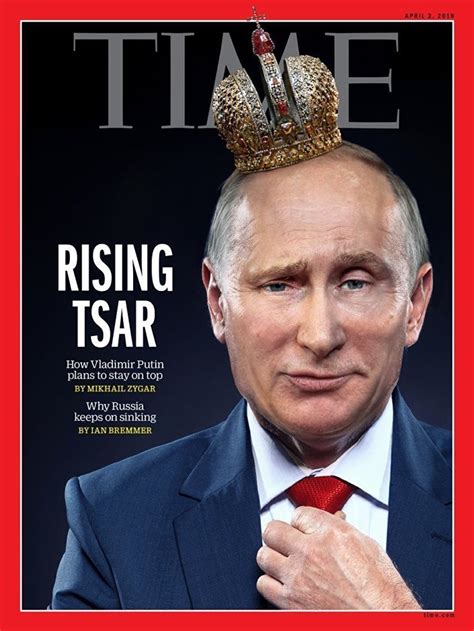 头戴皇冠的普京登上《时代》封面 俄罗斯卫星通讯社