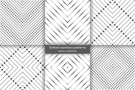 Set Of Dotted Seamless Patterns Graphic Patterns ~ Creative Market