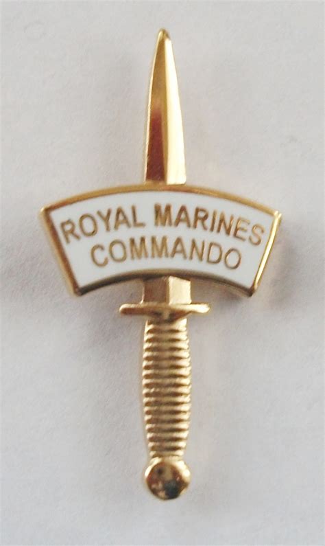 42 Commando Royal Marines Dagger Gold Or Silver Lapel Pin