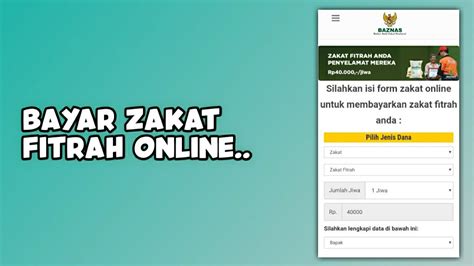 Lakukan sekarang dimasa ianya mudah sebelum. Cara Bayar Zakat Fitrah Online di Indonesia - YouTube