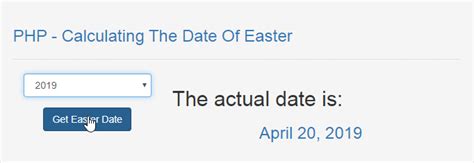 Copyright © 2021 z.concept alle rechte vorbehalten. PHP - Calculating The Date Of Easter | Free Source Code ...