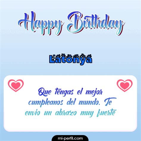 🎂 Feliz Cumpleaños Latonya 🎊 48 Imágenes Y S De Happy Birthday