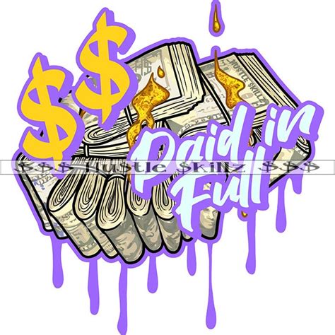 Dripping Money Paid In Full Money Stacks Cash Hustler Grind Grinding Hustling Hustle Skillz SVG
