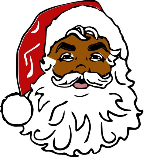 African American Santa Claus With Pancakes Clipart 20 Free