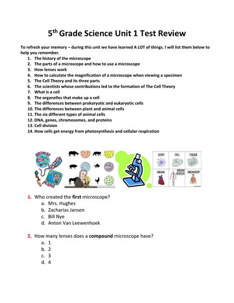 Science For 5th Graders Worksheets