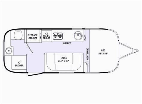 Airstream Rv Sport Travel Trailer Floor Plans Floorplans Click