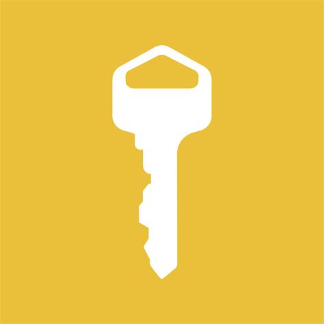 Key Icon On Yellow Background Download Free Vectors Clipart Graphics