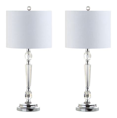 27 Crystal Led Table Lamp Clear A Pair Chairish