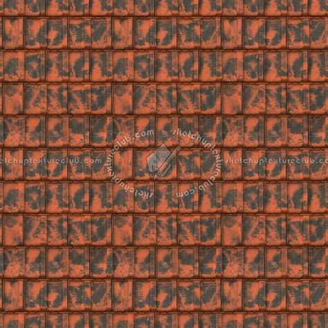 Clay Roofing Residence Texture Seamless 03384