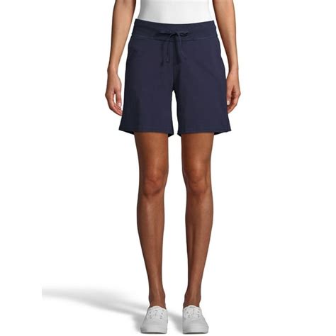 Hanes Hanes Womens Cotton Short With Pockets And Drawstring Waist