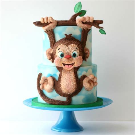 Monkey Cake Tutorial Fondant Cake Tutorial Monkey