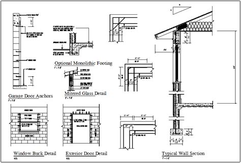 Structural Member Section View Detail Dwg File Cadbull