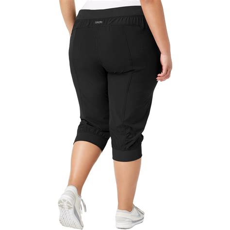 Calvin Klein Performance Womens Black Capri Pants Athletic Plus 3x Bhfo