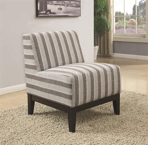 Dining room tables and chairs sets. 902610 Accent Chair Set of 2 in Striped Fabric by Coaster