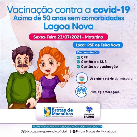 Vacina O Anos Lagoa Nova Prefeitura De Brotas De Maca Bas