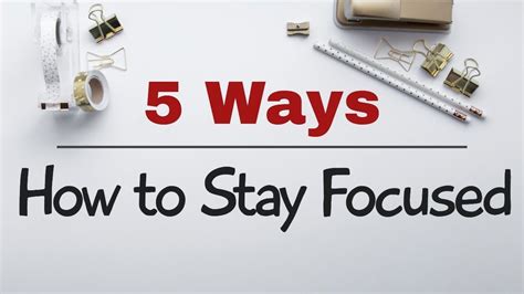 How To Stay Focused While Studying Or Working Youtube